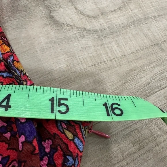 Maeve Anthropologie Violette Boho Floral Asymmetrical Midi Dress Size 6 - Picture 5 of 5